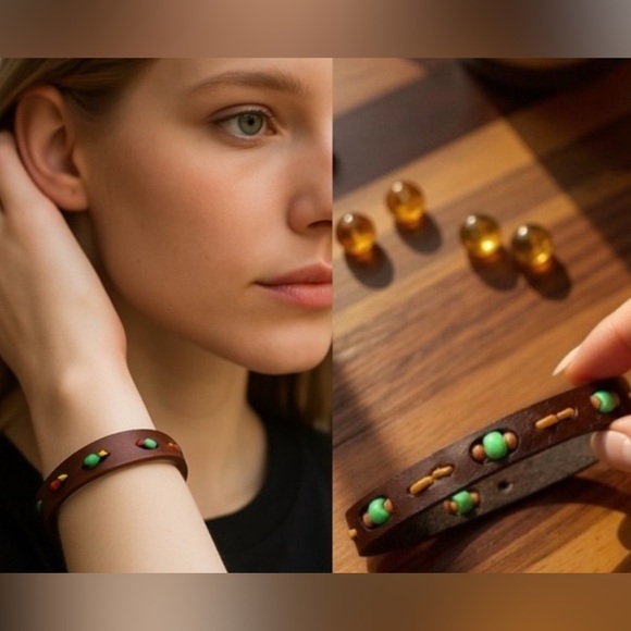 Gucci Other - Gucci Brown Leather Bracelet with Box